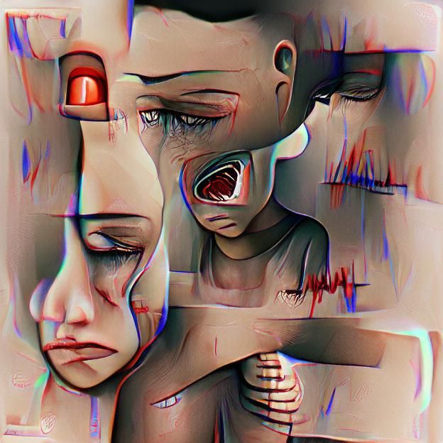 Abstract Visualization of Trauma, Depression, and Anxiety
