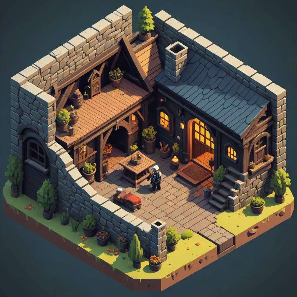 Grimdark Isometric Masterpiece
