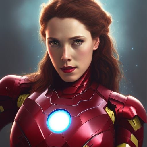Scarlet Witch in Iron Man Suit Portrait
