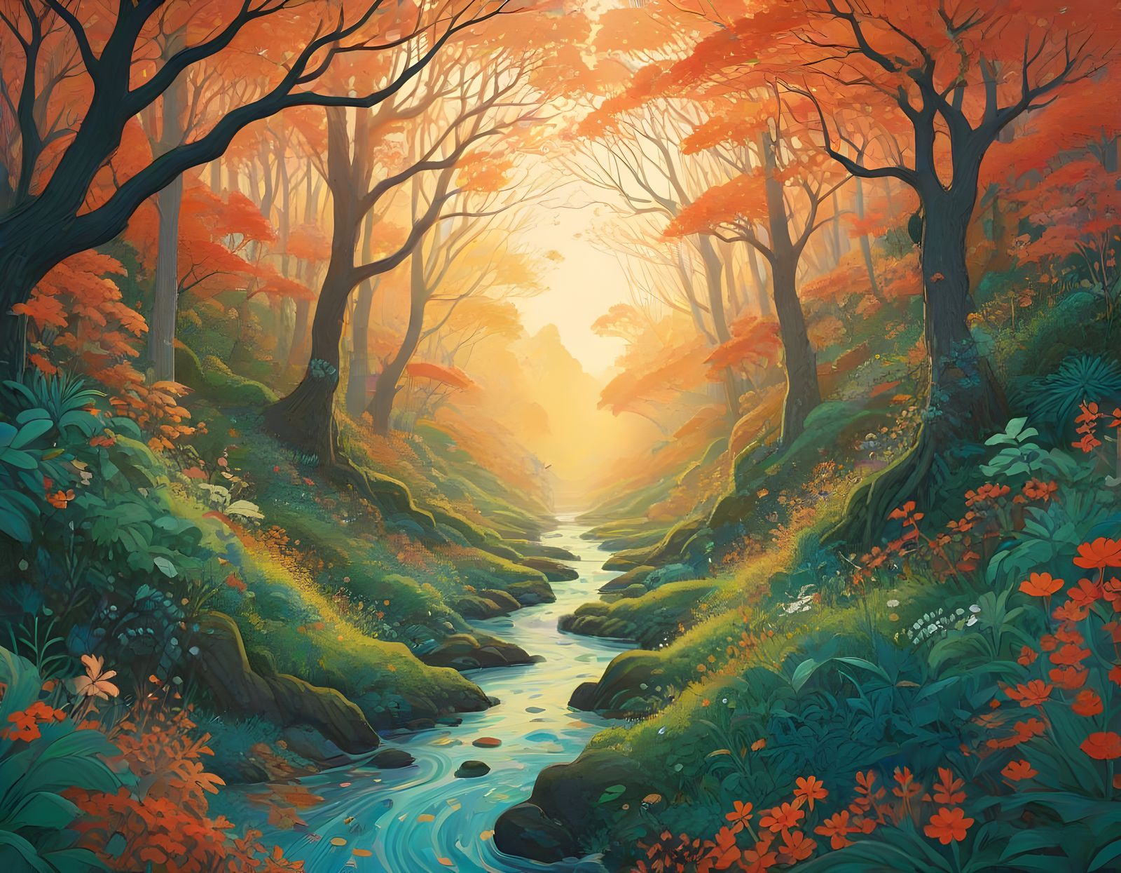 Enchanted Moonlit Waterway