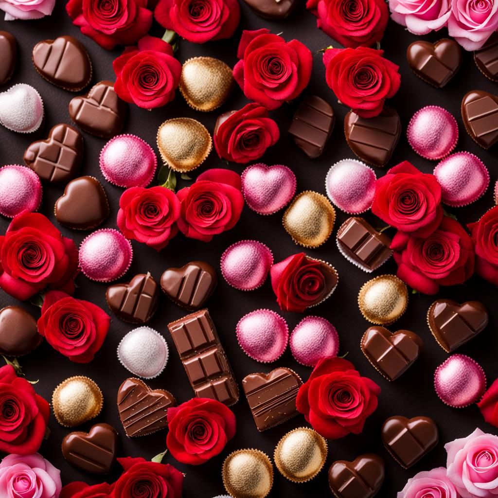 Valentine's Day: Chocolates and Roses in Professional Photog...