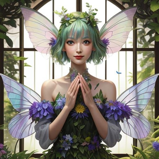 Enchanted Faerie in Whimsical Woodland