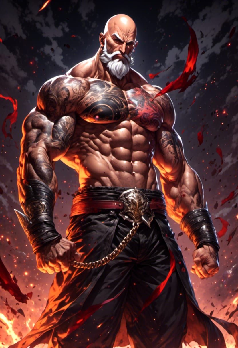 Anime Fighter Champion Bleeding Victorious