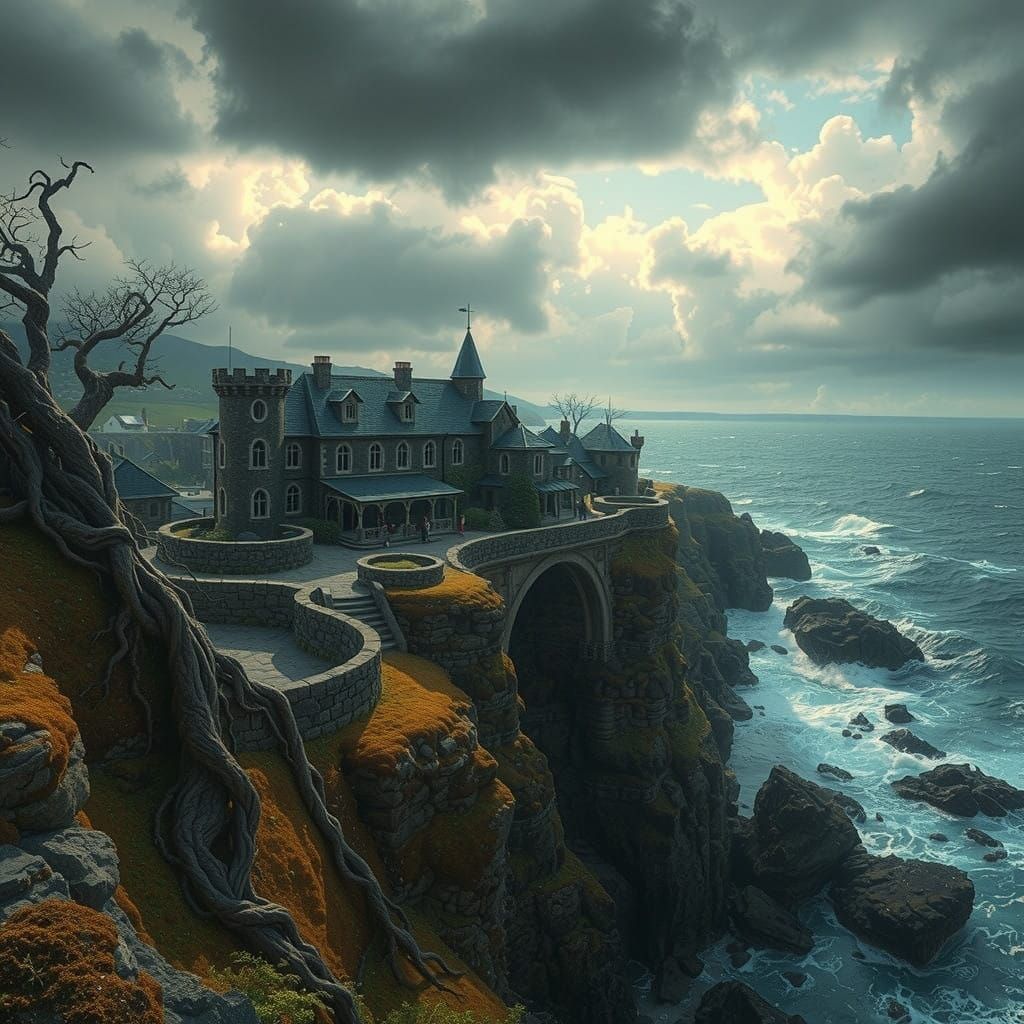 Epic Coastal Townscape in Mythic Cornwall