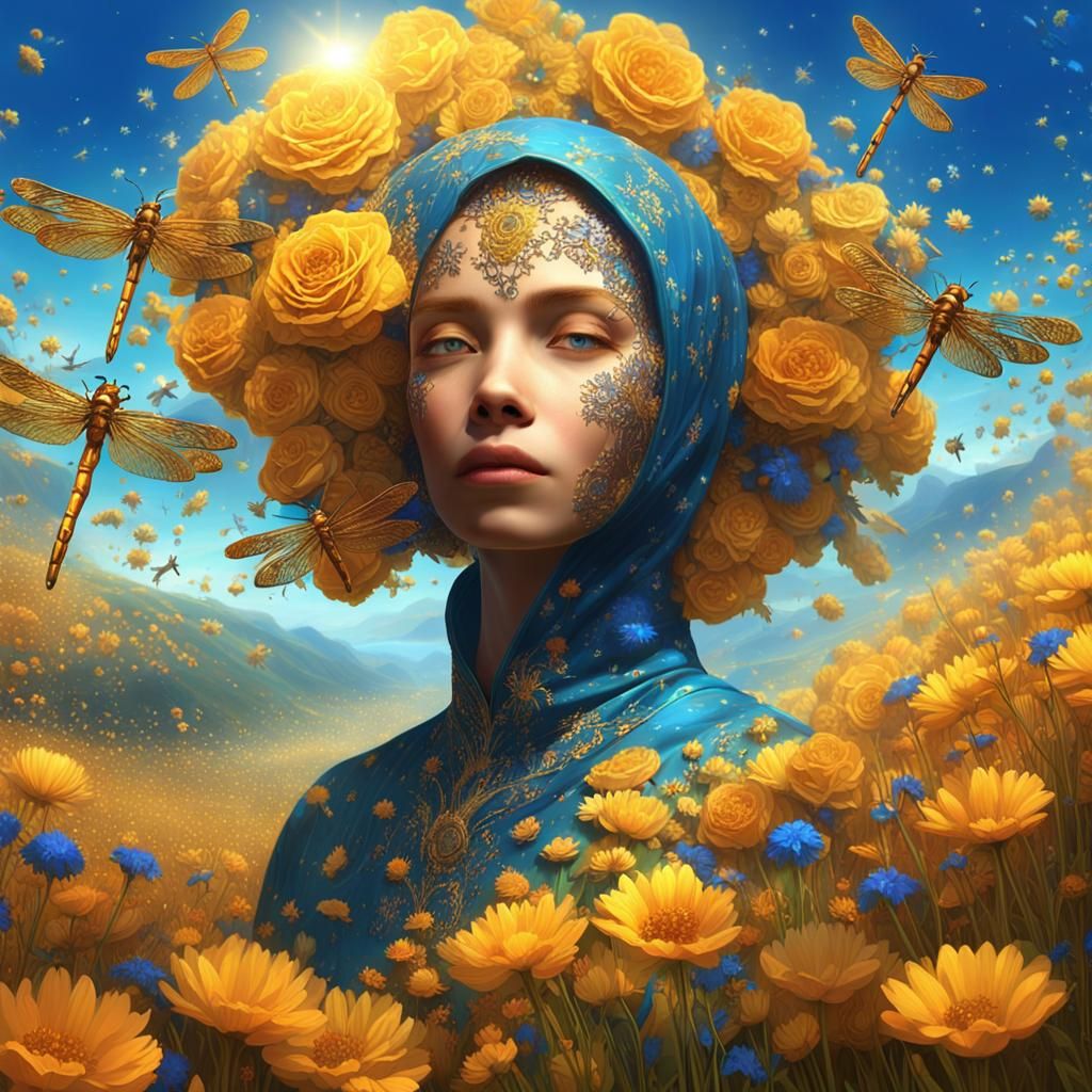 Soul in Honeyed Light: A Fantastical Matte Painting