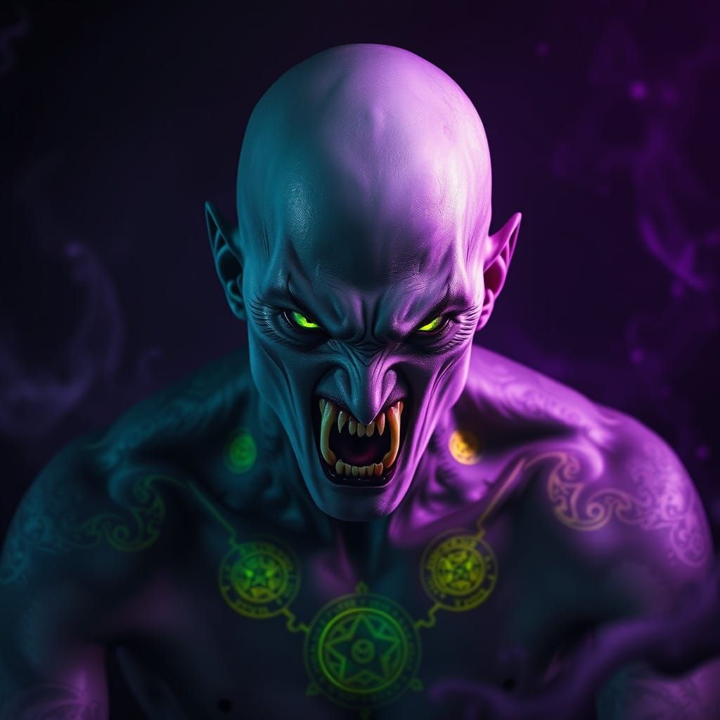 Glowing Silver Warrior of Mystery