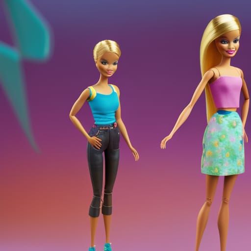 Barbie as Pixar-Style 3D Digital Art