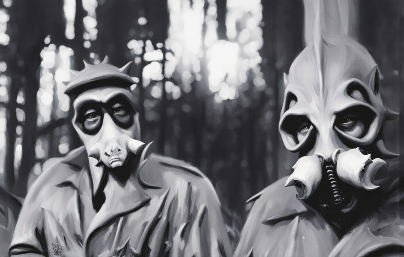 Sinister Satan and Red Pigs in Graffiti Art