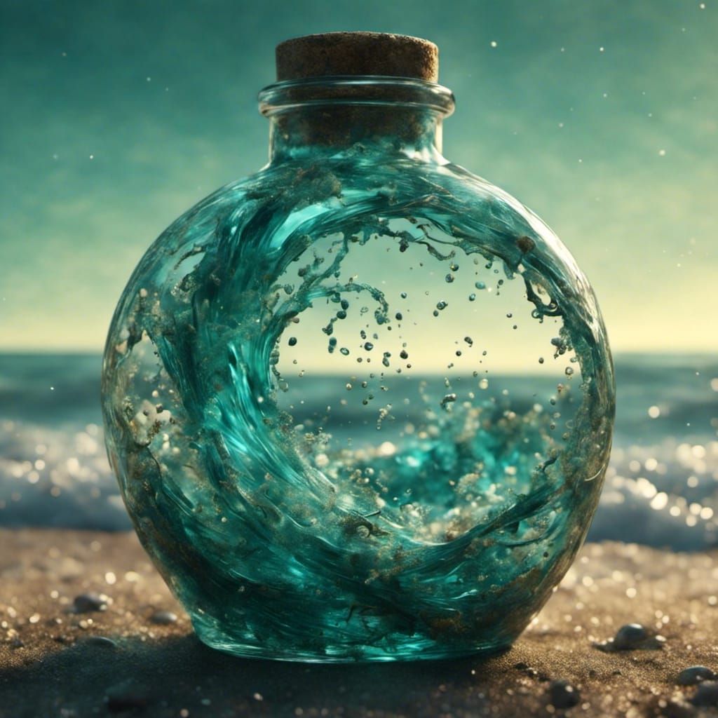 Ocean in a Bottle: A Miniature Seascape