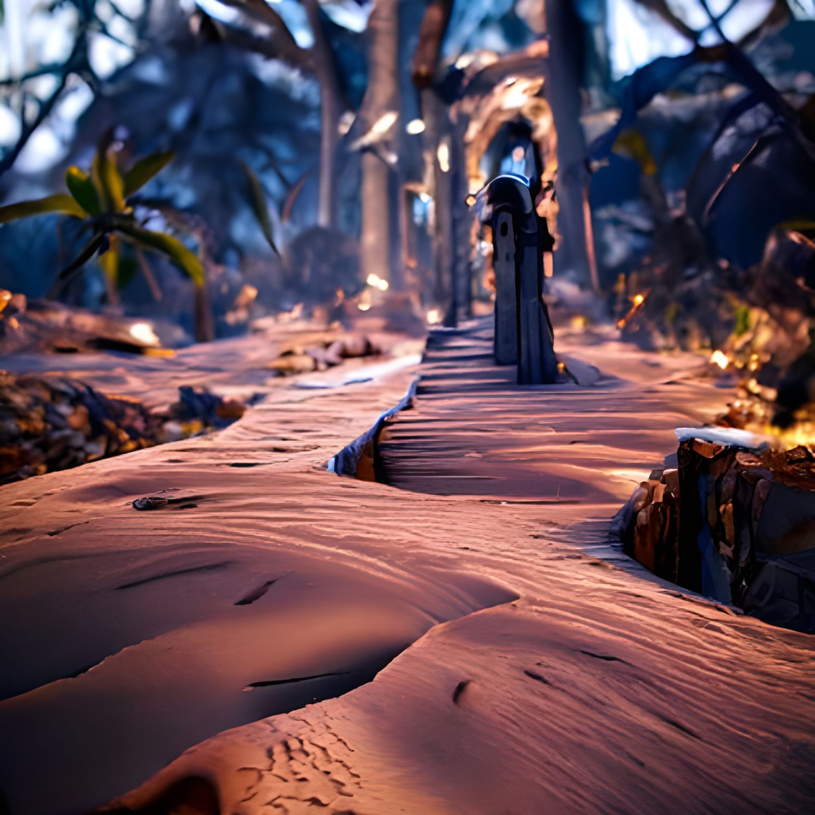 Desolate Path to Paradise: 8K Resolution