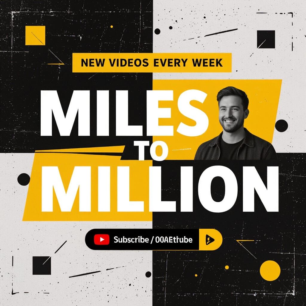 Bold YouTube Banner Design in Retro-Futuristic Style