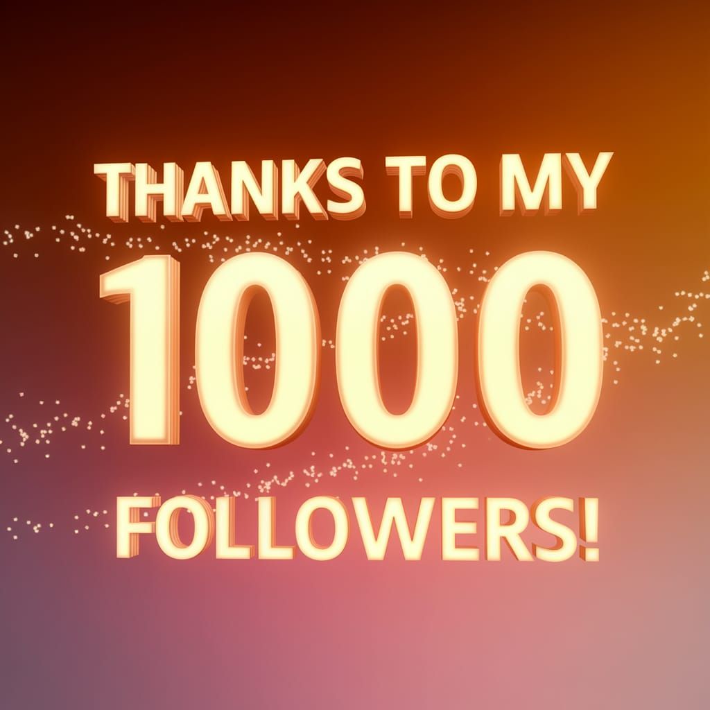 Golden Glowing 3D Gratitude