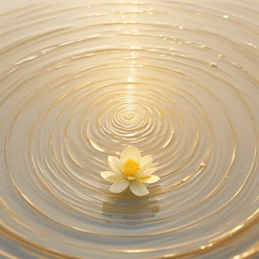 Gentle Hands Exchange Flower with Light Ripples