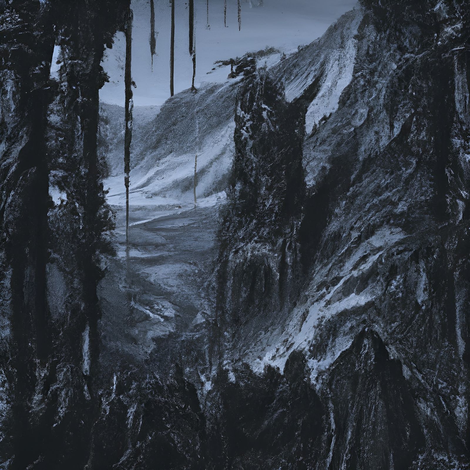 Death Metal Album Cover in Doré Style