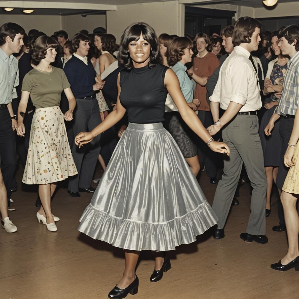 Northern Soul Dancer in 1970s Club