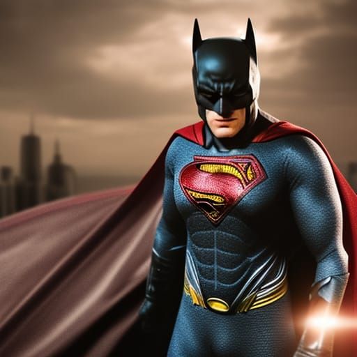Batman as Superman in Realistic 8k Resolution