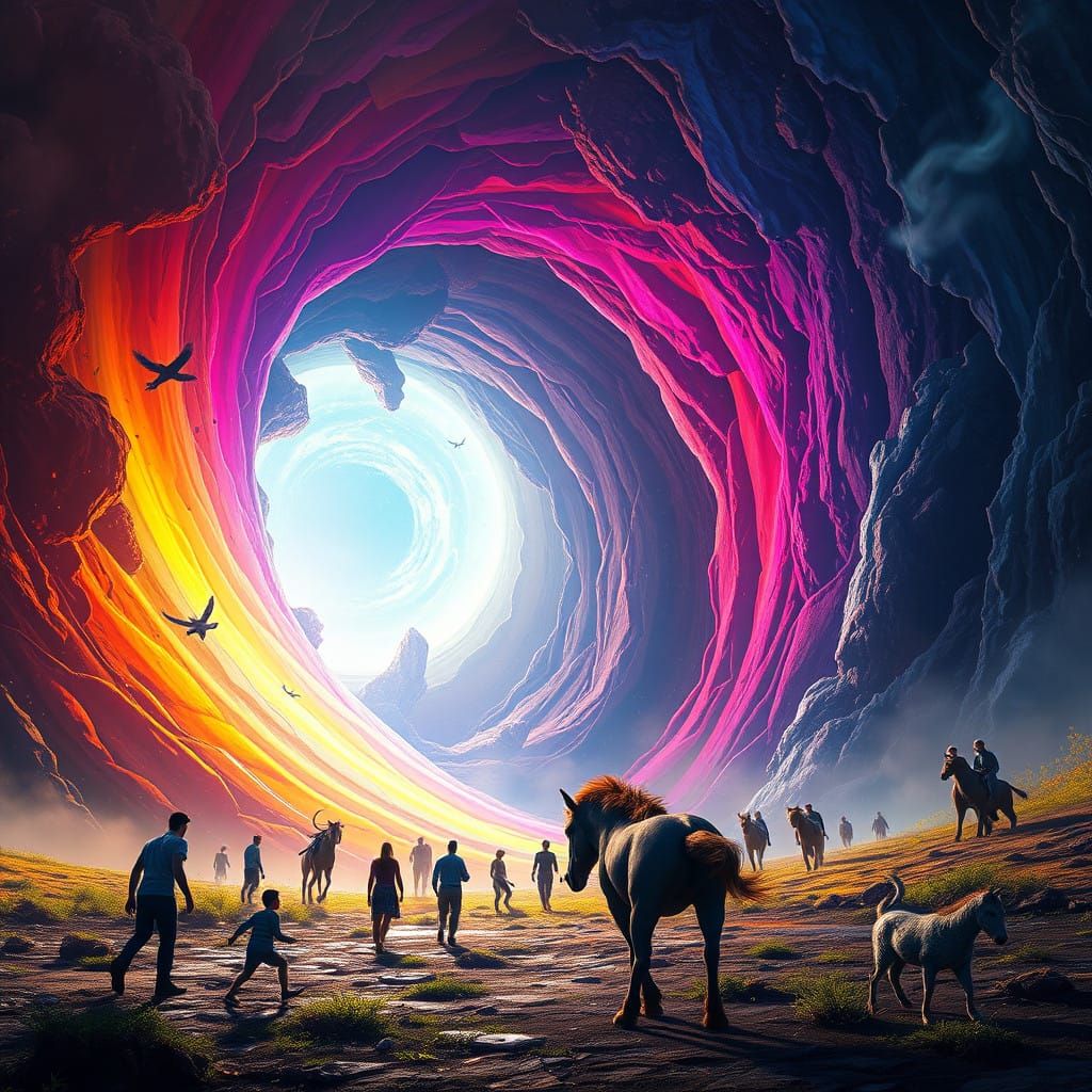 Leave it all behind enter the vortex