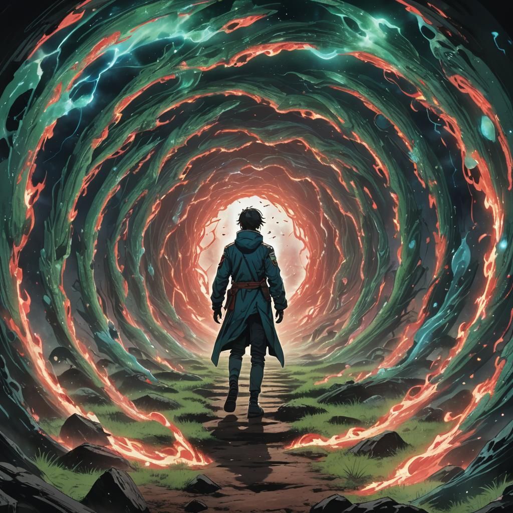 Jin Emerges from Portal Amidst Alien Invasion