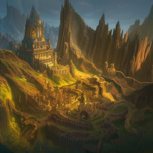Fantastical Kingdom Concept Art in 8k Resolution