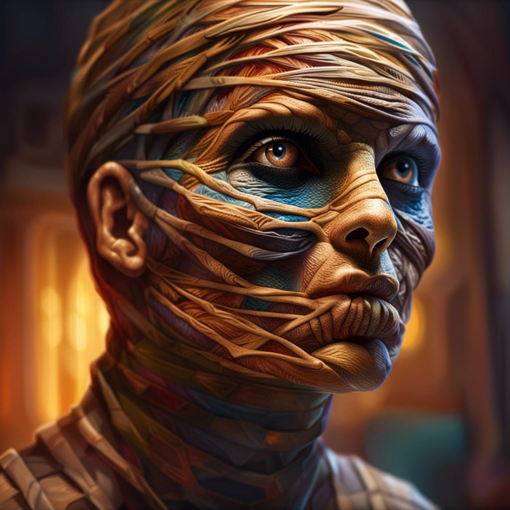 The Mummy at Medical School: Hyperrealistic Concept Art