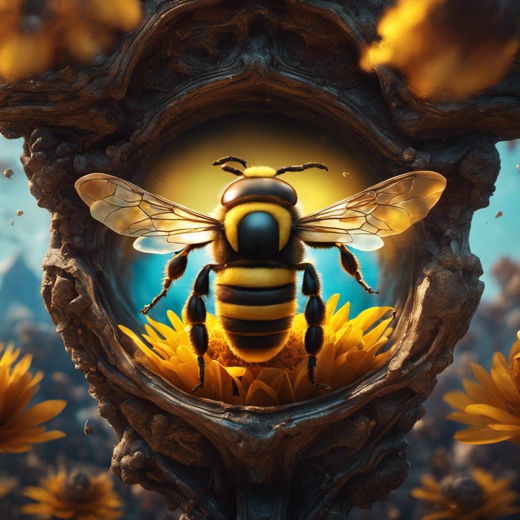 Bee's-Eye View: Detailed Matte Painting in Deep Color