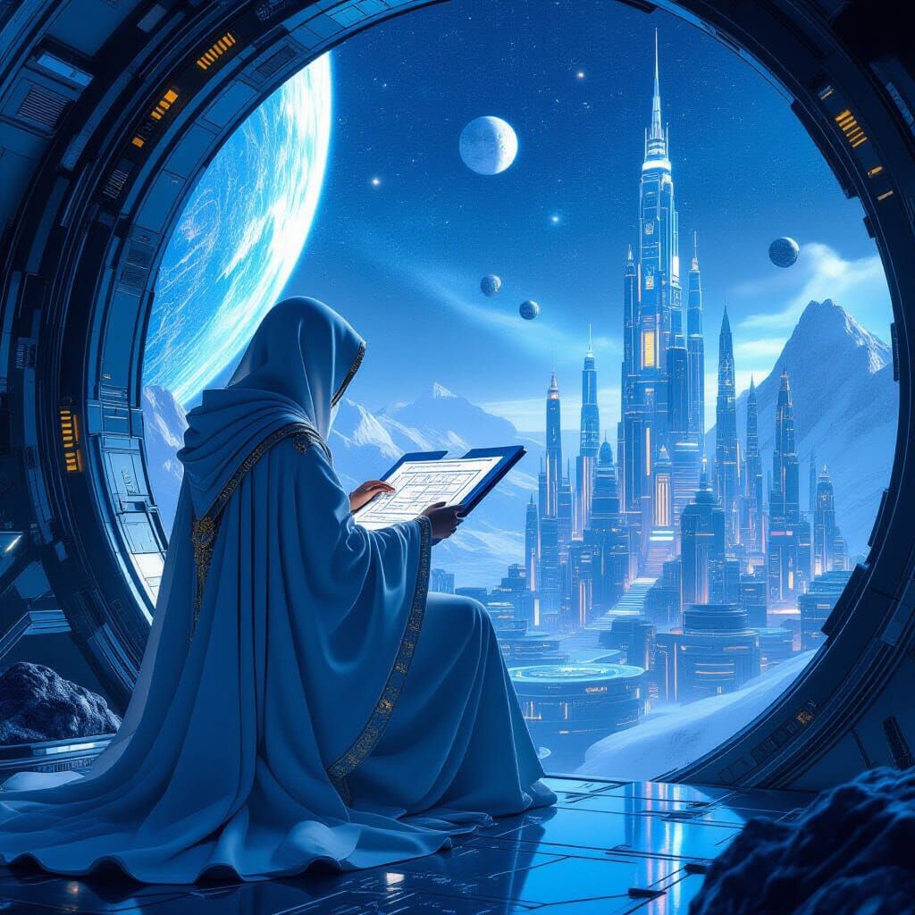 Celestial Architect Designs Cities in Starlight