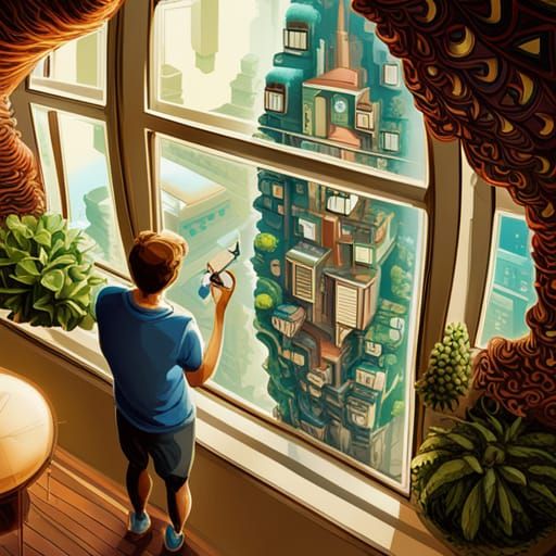 Future City Treescape Inspired by Nature and Architecture
