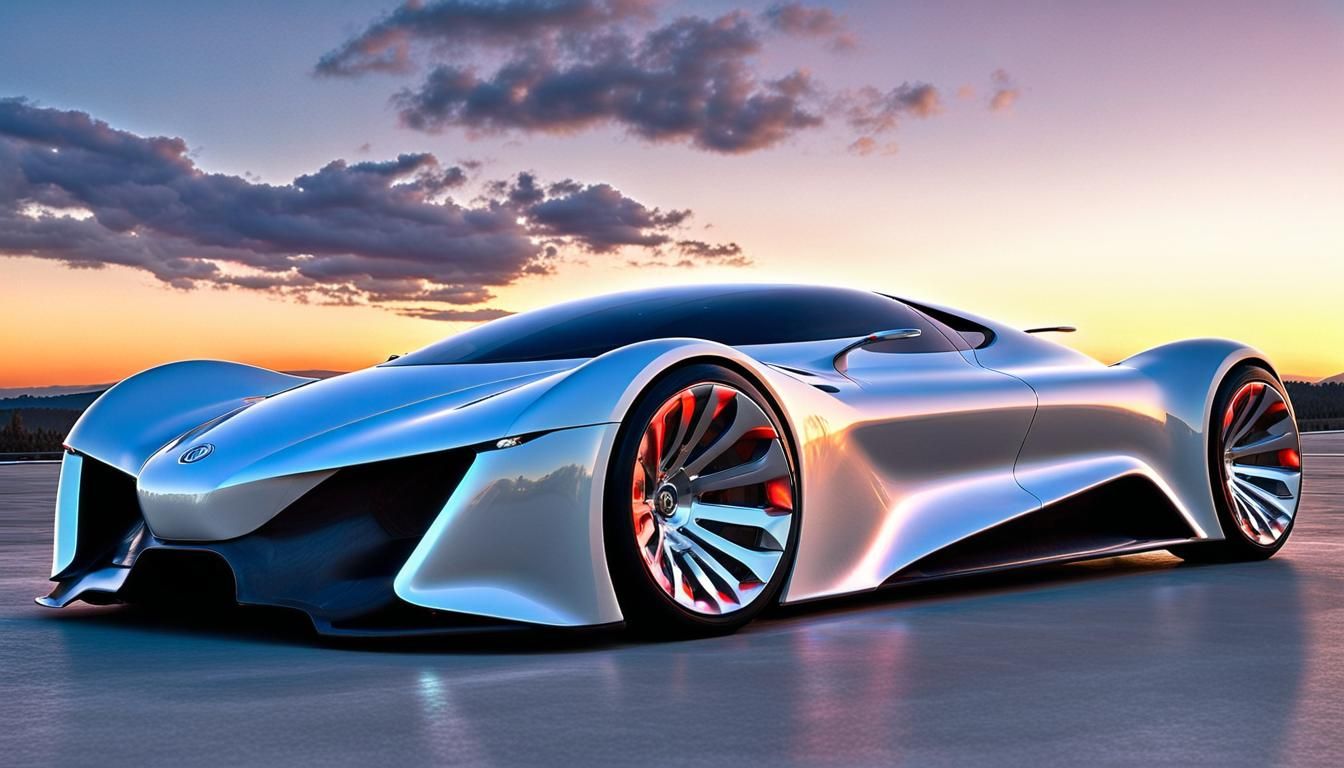Sleek Futuristic Car Design with Advanced Technology