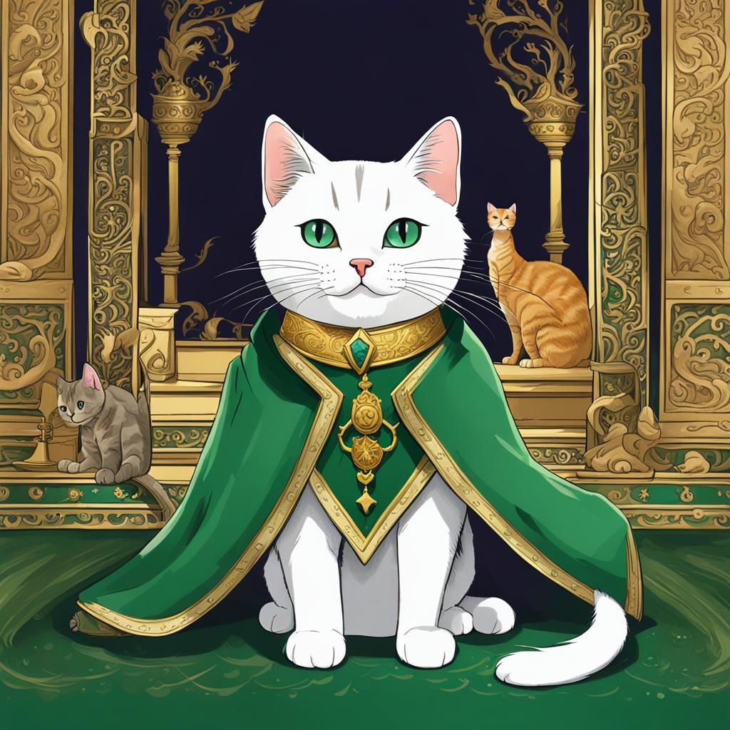 Emerald Prince: A Royal Cat in a Palace