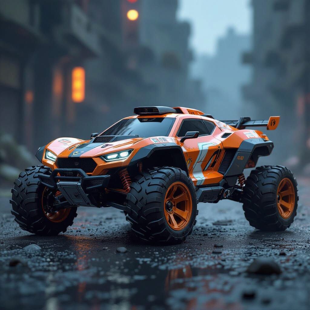 Hybrid Tamiya Mini 4WD Concept: High-Performance Sci-Fi Race...