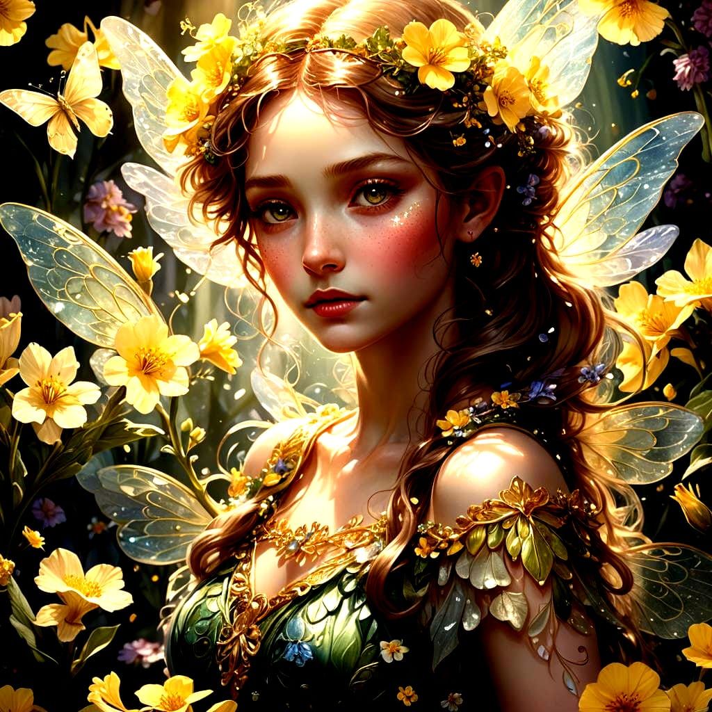 Detailed Primrose Fairy Matte Painting in 8k