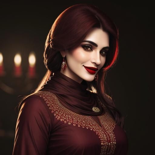 Hyperrealistic Portrait of a Smiling Woman in HDR