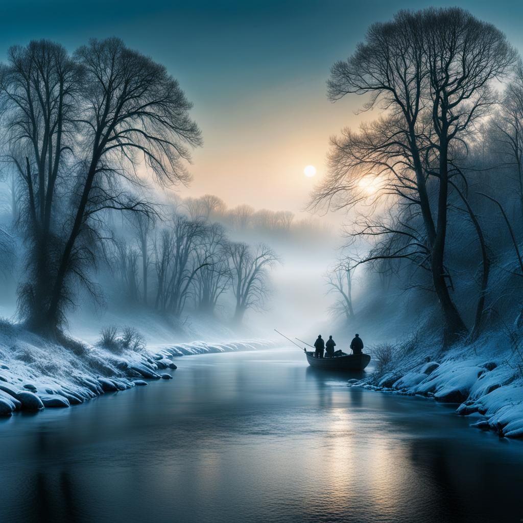 Fishermen at dawn