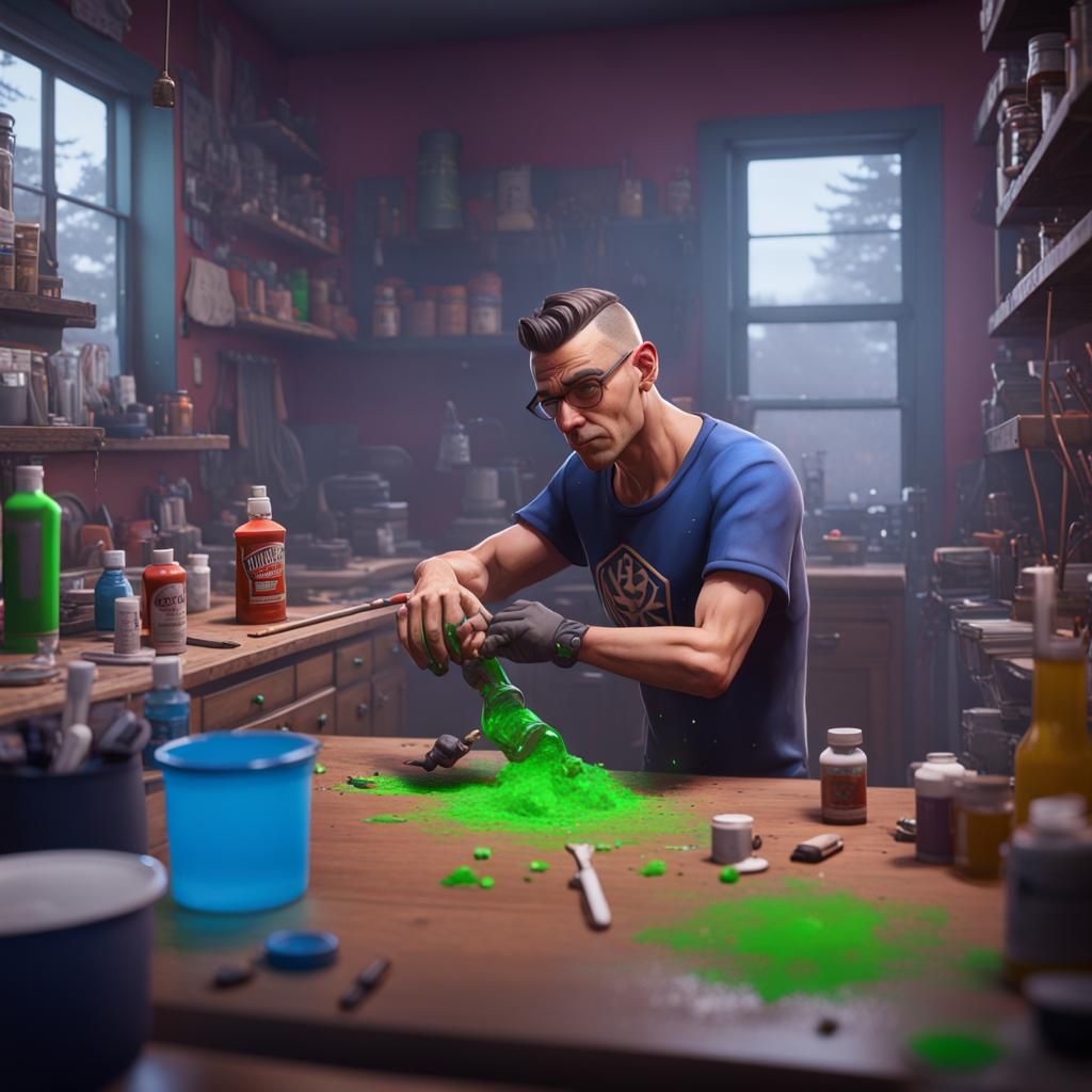 Detailed Matte Painting of a Person