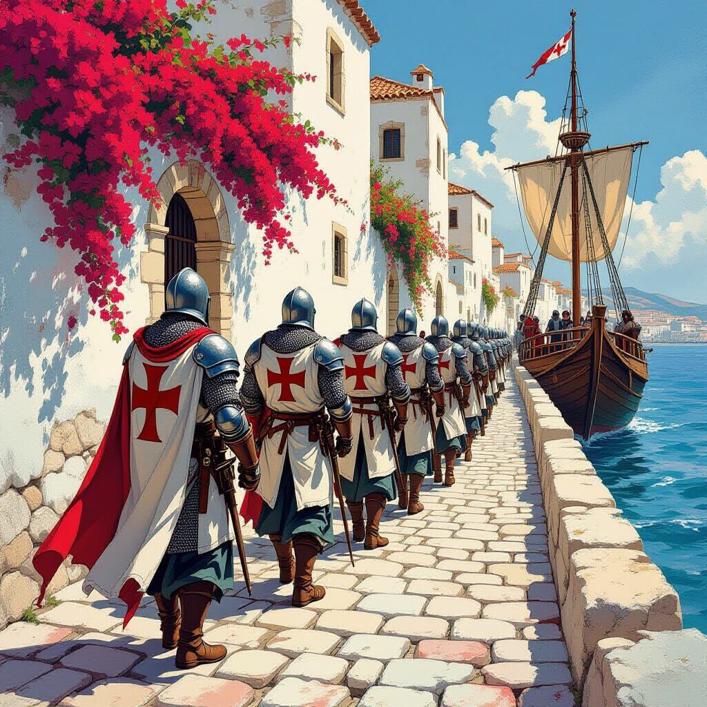 Templar Knights Arrive in Mediterranean Town in GiJoe Comic ...
