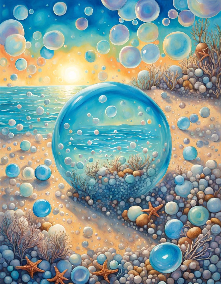 Bubble Fantasy World Inspired by Picasso and Yerka