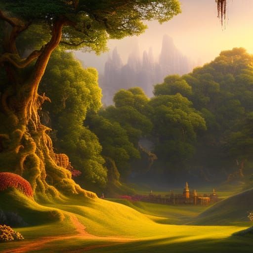 Golden Apples: Dragon in Garden of Hesperides