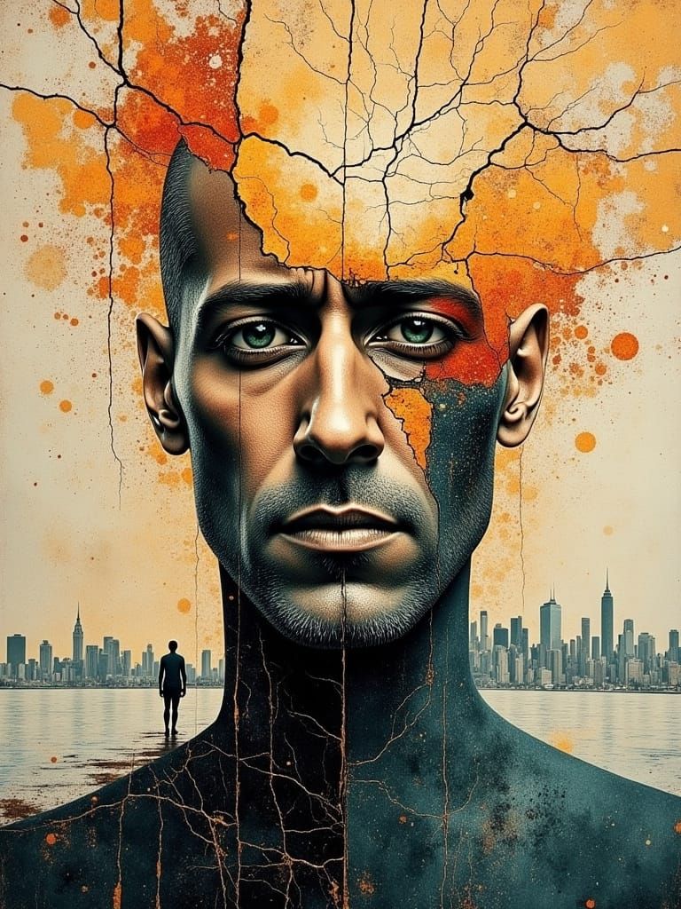 Hyper-Realistic Portrait of a Ghostly Figure in a Vintage Pa...