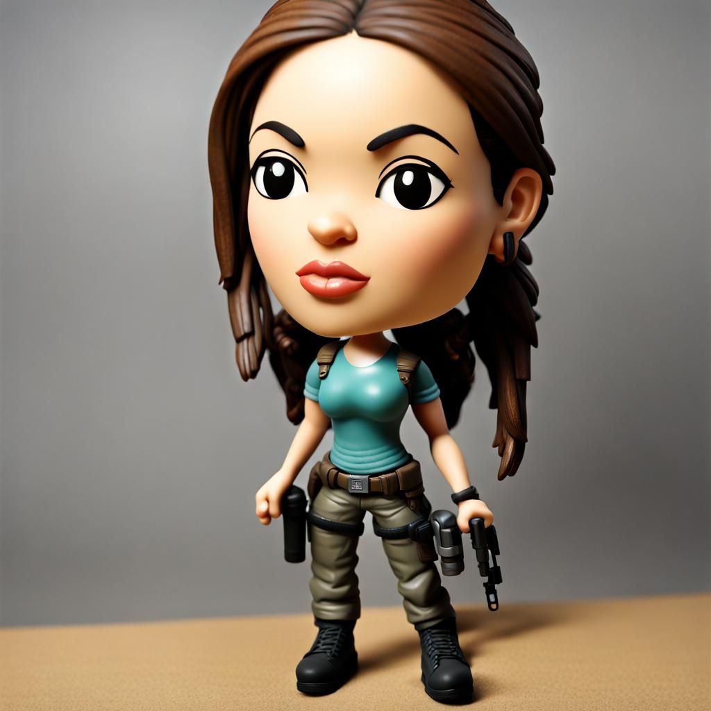 Lara Croft as Bobblehead Doll