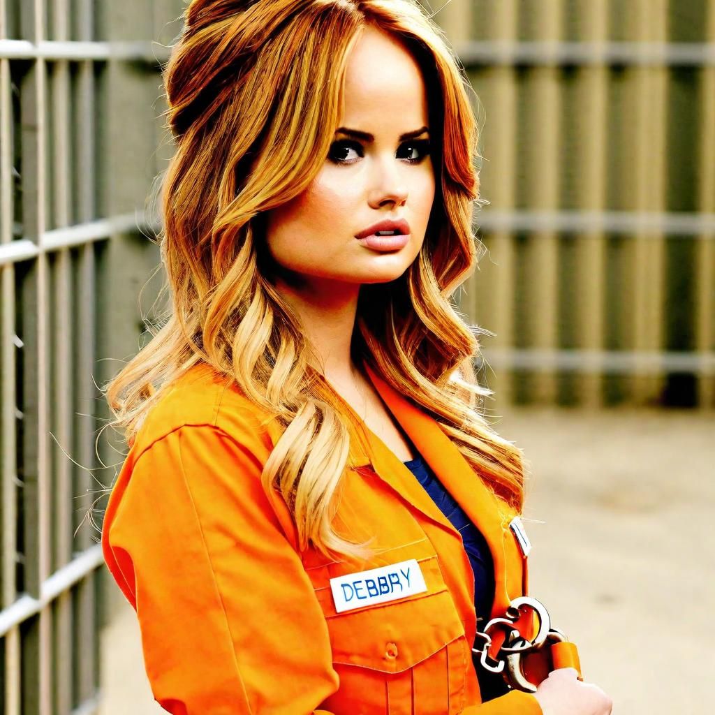 Person in Orange Prisoner Uniform with Handcuffs