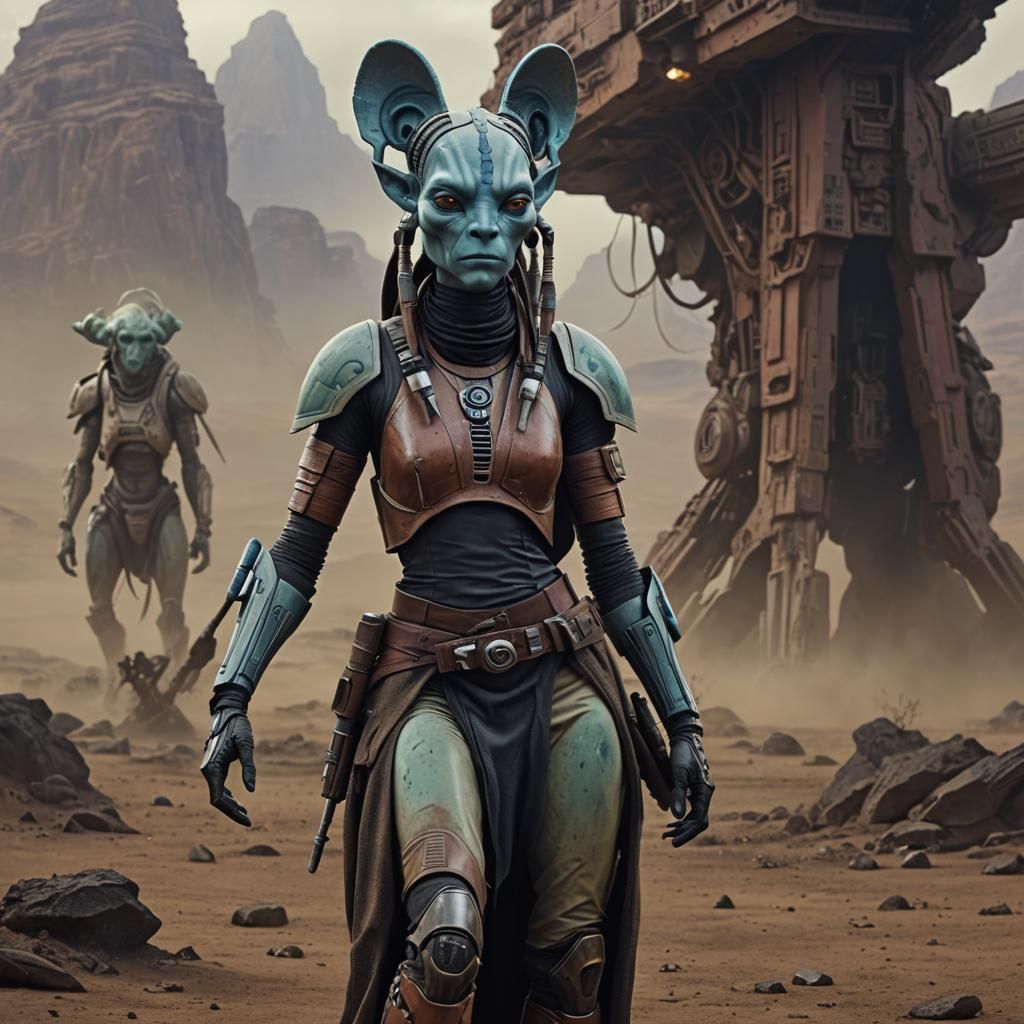 Twi'lek Horse Hybrid Humanoid: Digital Matte Painting