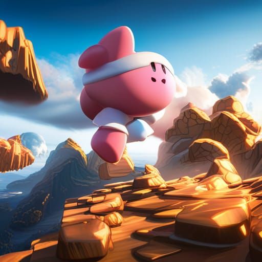 Kirby 3D Game Cinematic Render