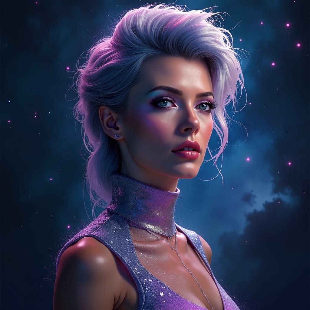 David Bowie Reimagined As A Cosmic Woman