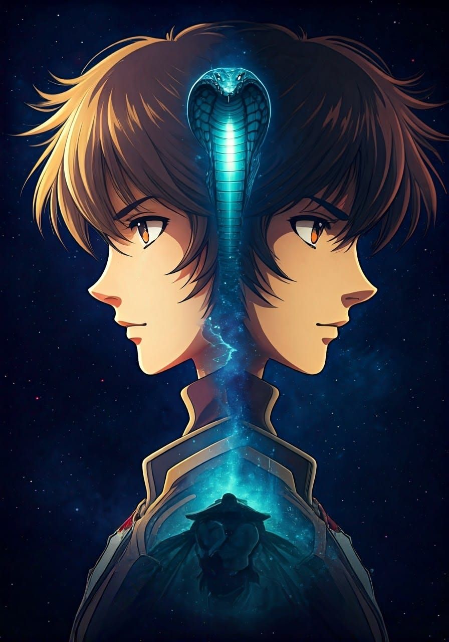 Anime Space Hero Revealed in Double Exposure