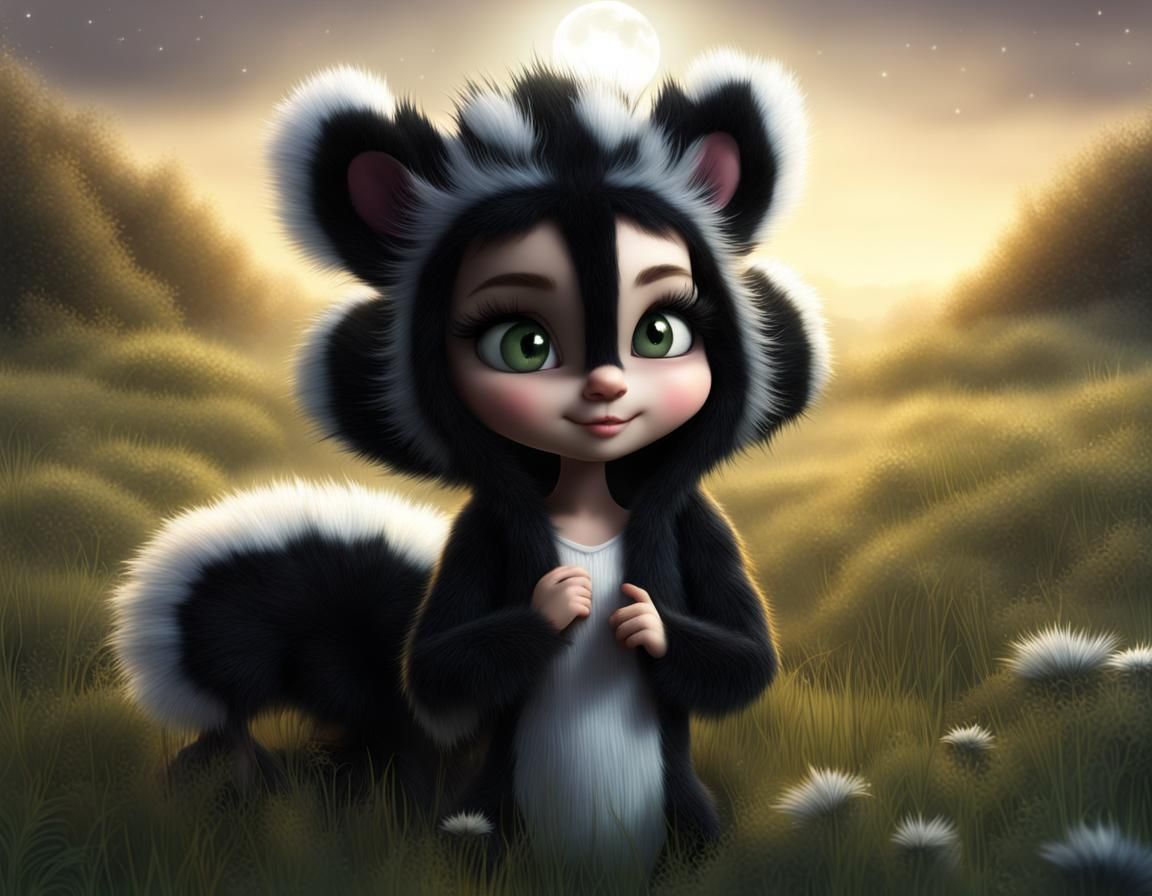 Cute Skunk Girl