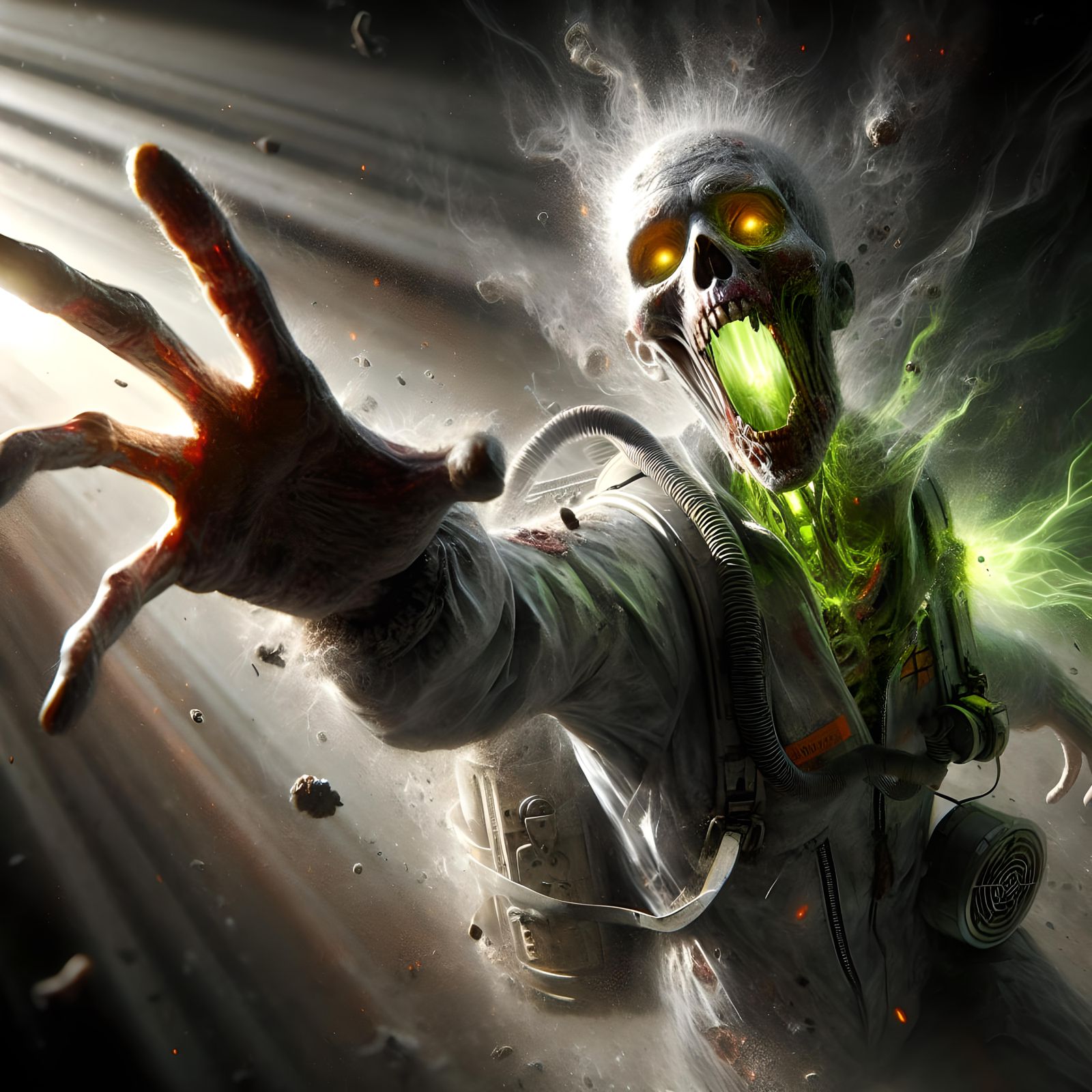 Irradiated Zombie Concept Art in 8k Resolution