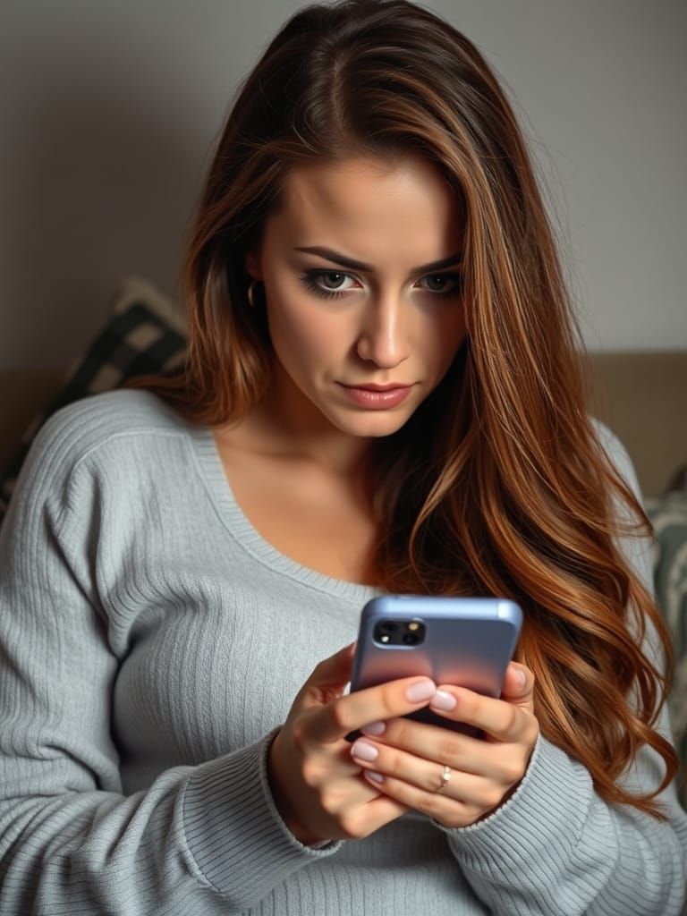 Jealous Woman's Cheating Thoughts: A Surreal Portrait