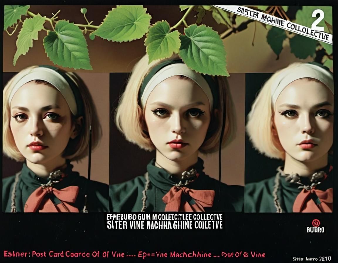 Cyberpunk Postcard of Sister Machine Gun Collective