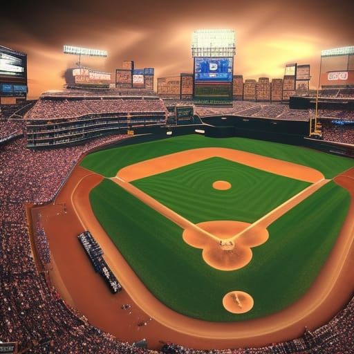 Epic Cinematic Padres Baseball Digital Matte Painting