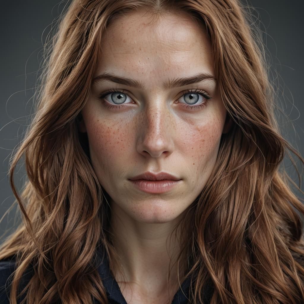 Portrait of a Beautiful Nordic-Scottish Woman